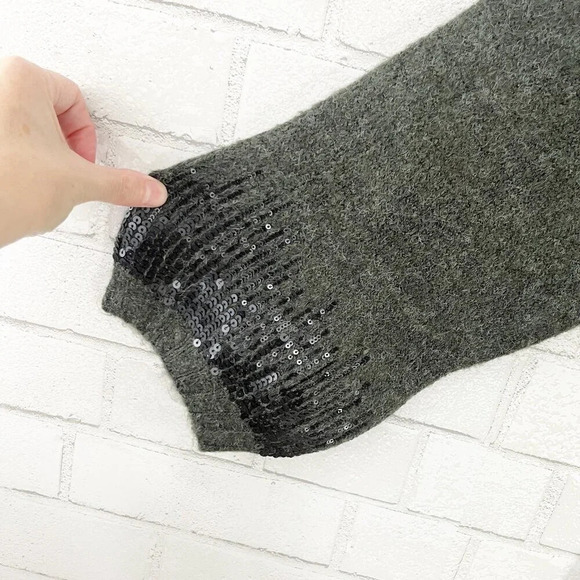 Torrid Gray Drop Shoulder Sequin Duster Cardigan Sweater Women's Plus Size 2X - Picture 7 of 10